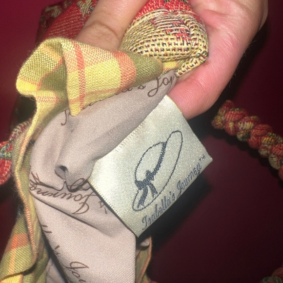 Isabella’s Journey Red and Green Floral Mini Shoulder Tote Bag - Picture 5 of 6